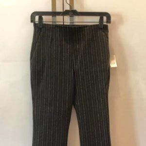 GapBlack Pants with Crop Flaire and Silver Stripes